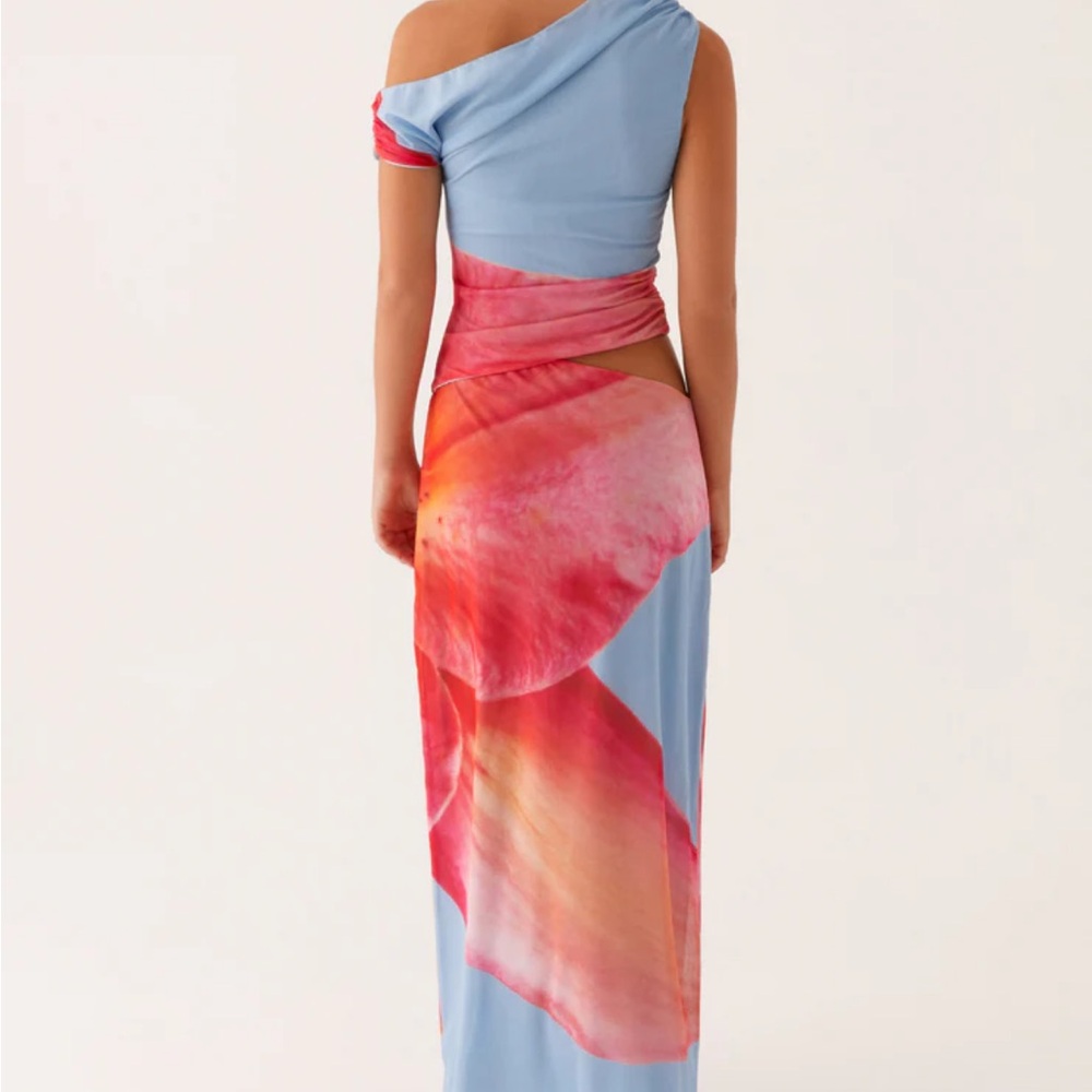 Peppermayo Asymmetrical Dress in Red and Blue - Picture 2 of 3